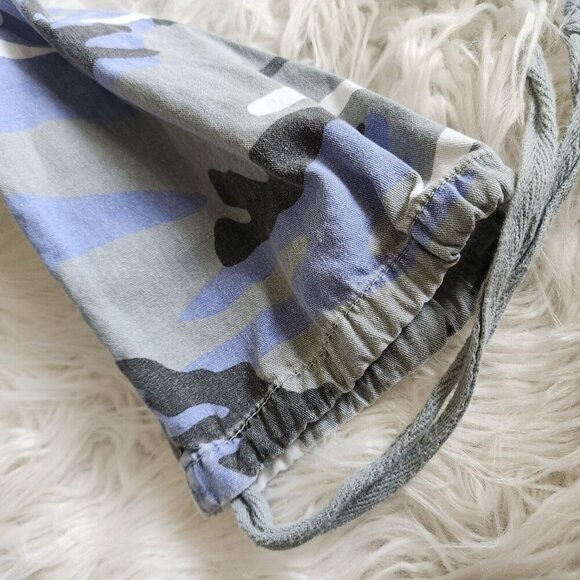 Urban Outfitters Y2K Camo Cargo Pull On Jogger Women's 6 Blue 28x26 Drawstring - Picture 9 of 13